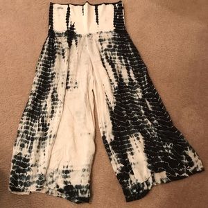 Tie Dye Wide Leg Pants Sacred Threads LG